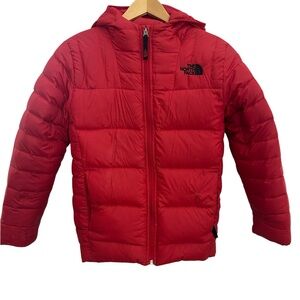 The North Face Red Puffer Jacket kids size M